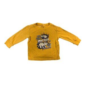 Wonder Kids Boys Infant Baby Size 18 Months Yellow Thermal Long Sleeve Tshirt Te